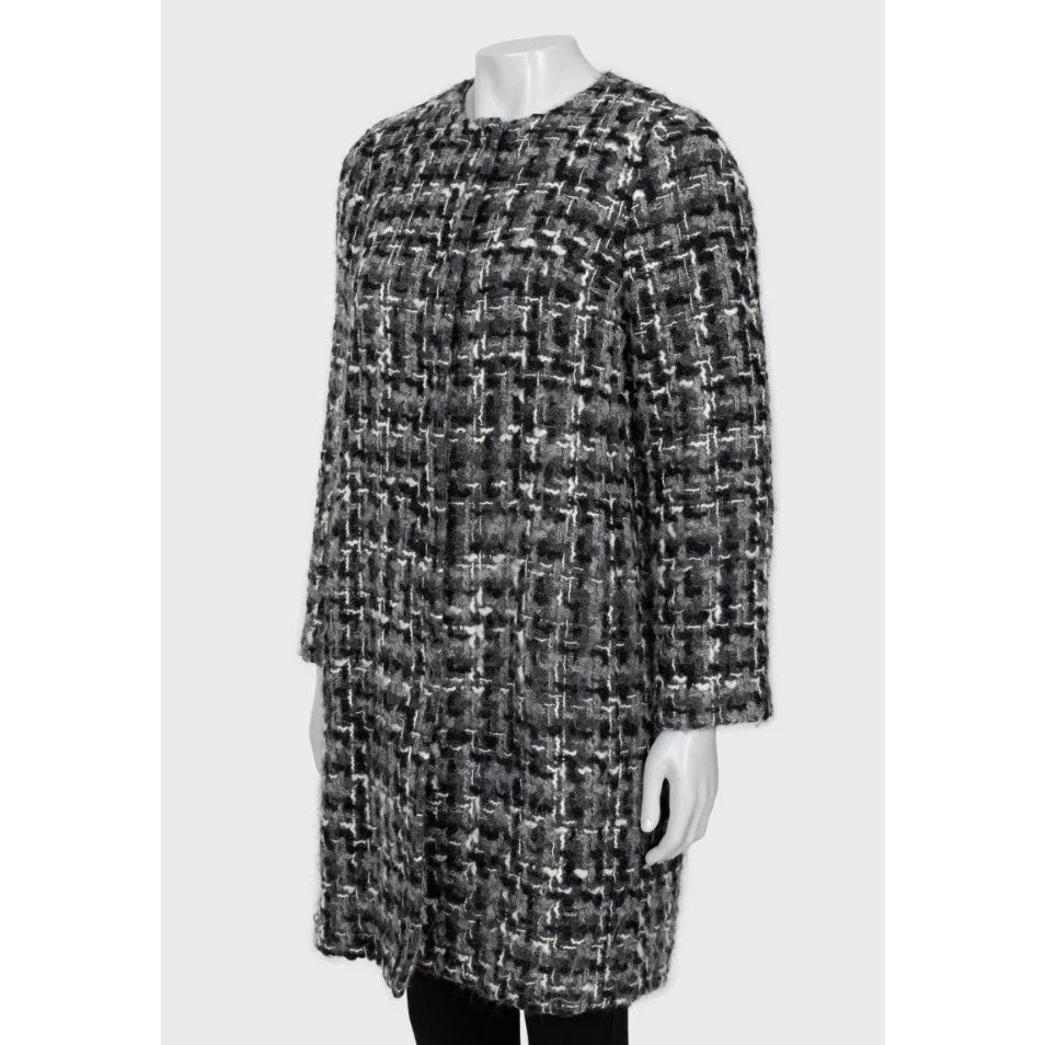 Dolce & Gabbana Wool Blend Collarless Coat Sz.40 Pre-owned