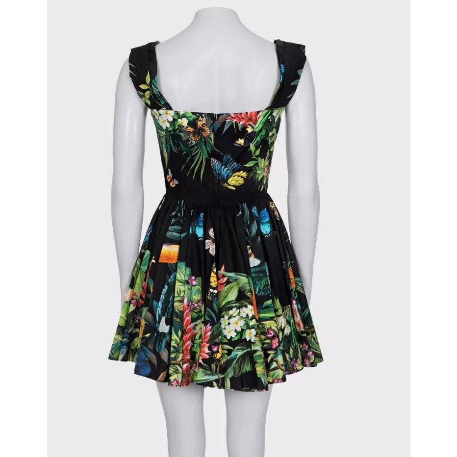 Dolce & Gabbana Bright Print Cotton Mini Dress IT40/S pre-owned