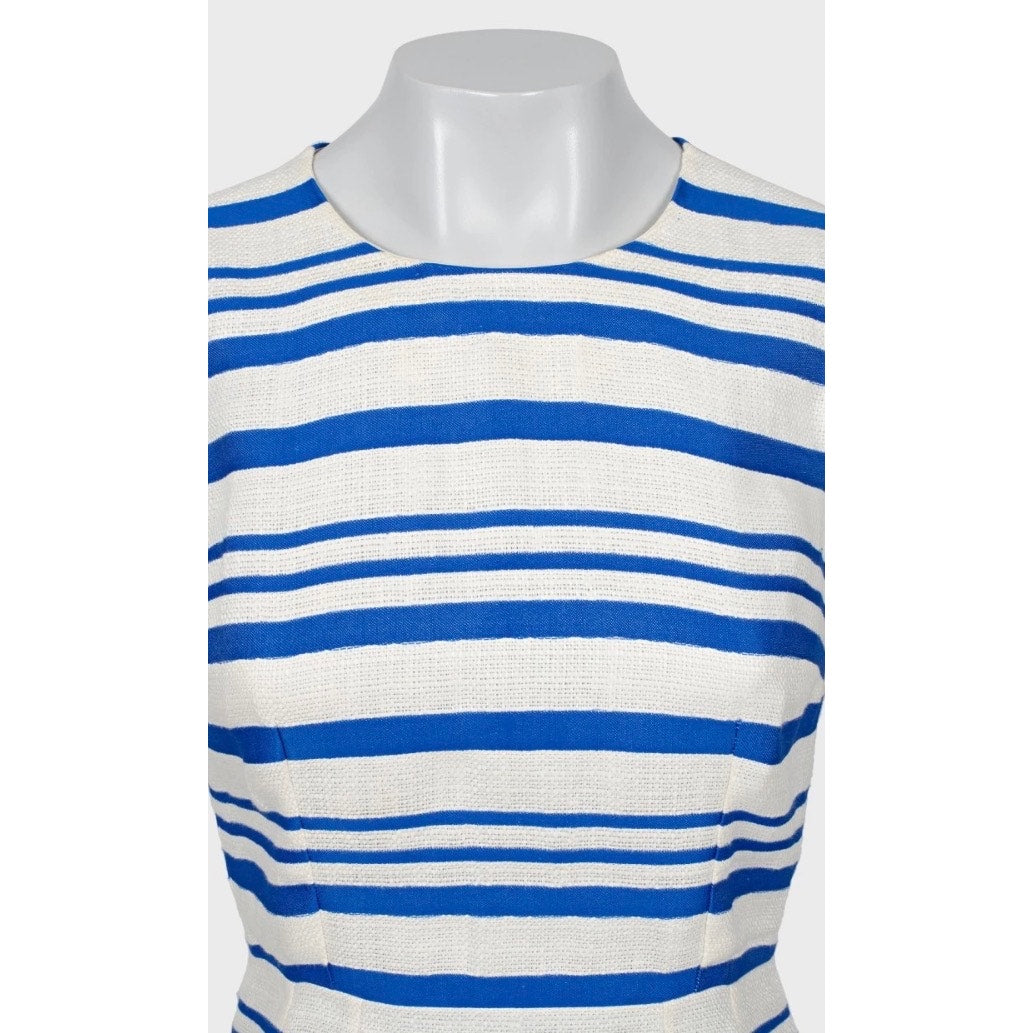 Dolce & Gabbana Slim Fit Striped Linen Dress - IT38 Pre-owned