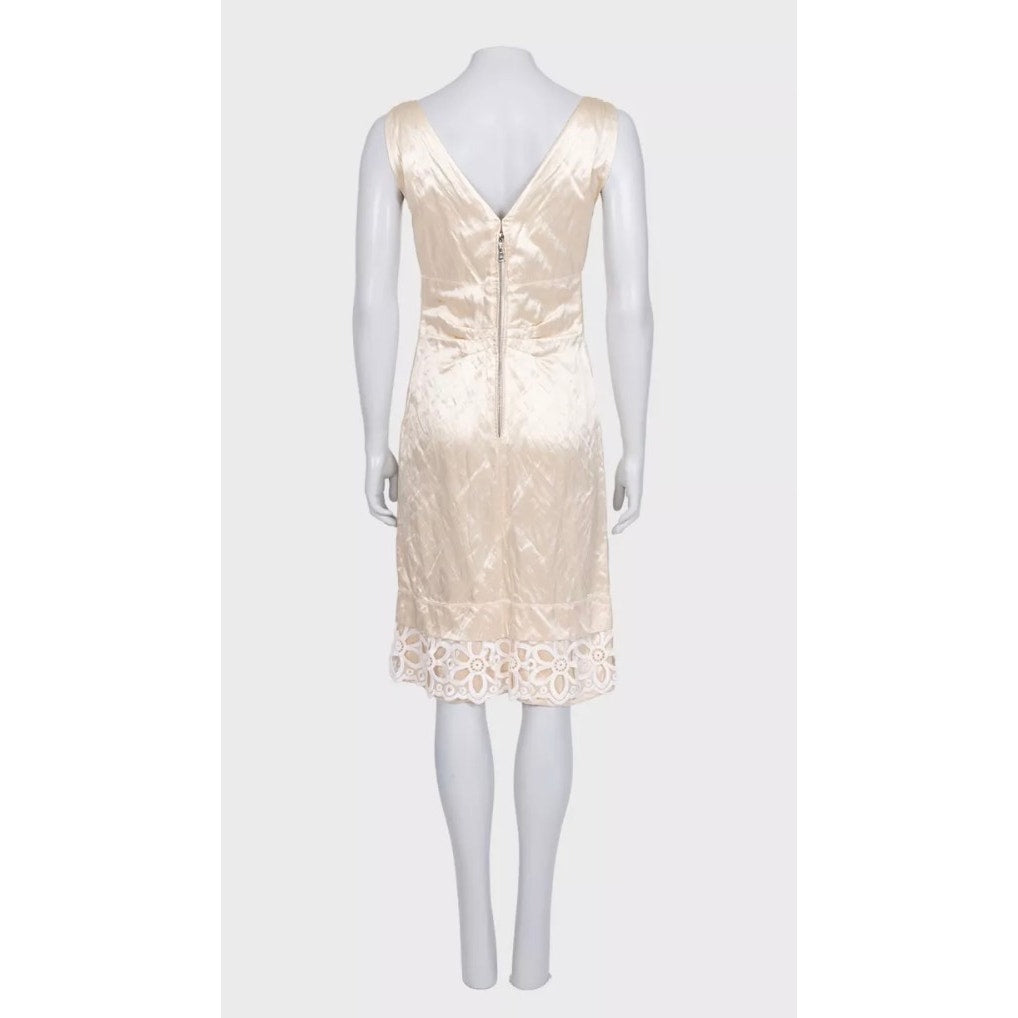 Louis Vuitton Beige Sleeveless Dress - Size 36/S Pre-owned
