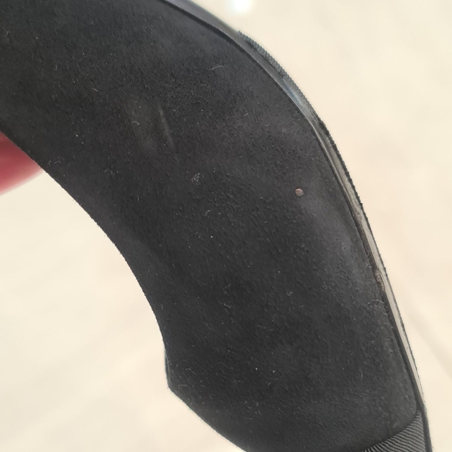 Chanel Black Suede Textile Pointed Toe Pumps 41 Pre-owned