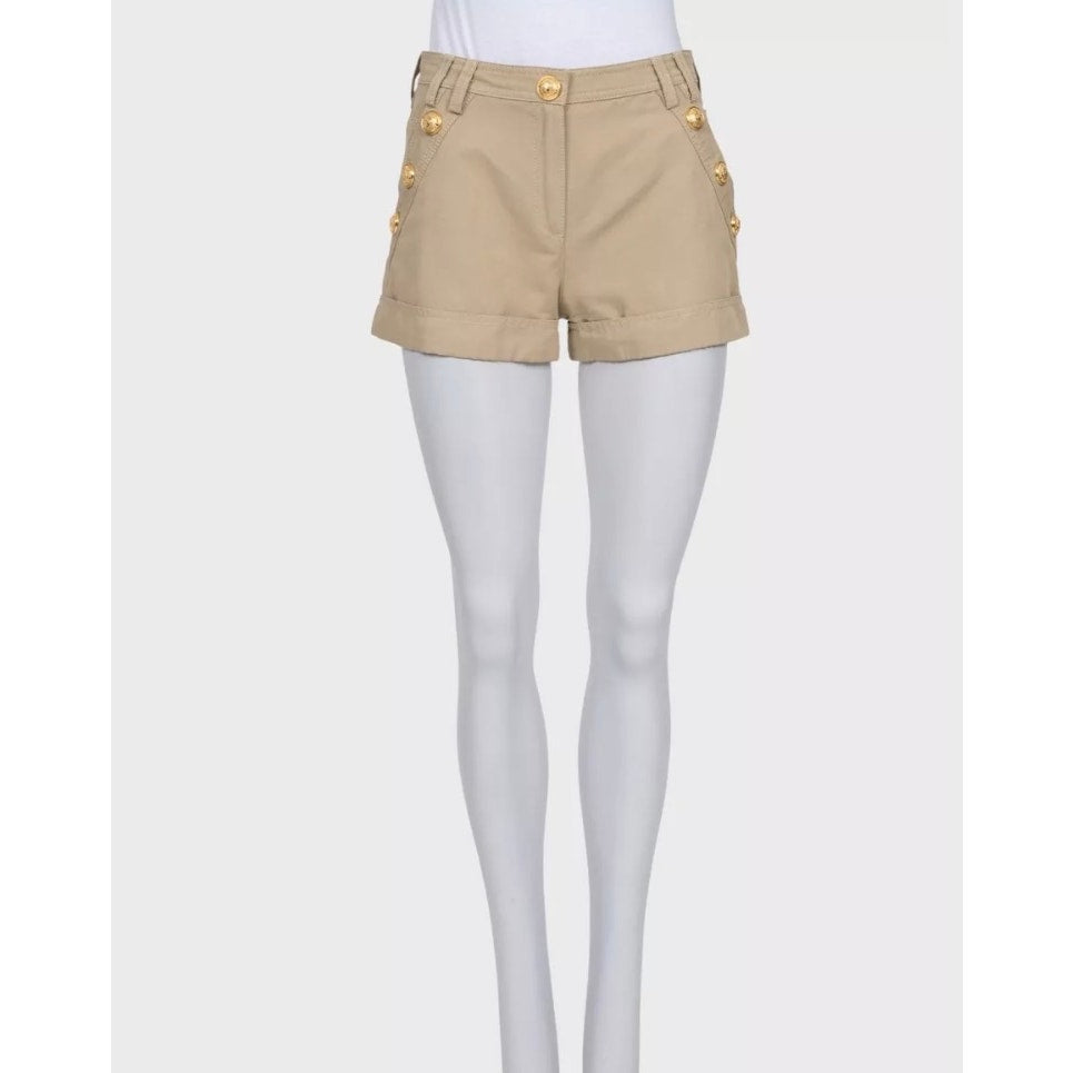Balmain Beige Cotton-Linen Suit with Shorts Sz. FR36 / S Pre-owned