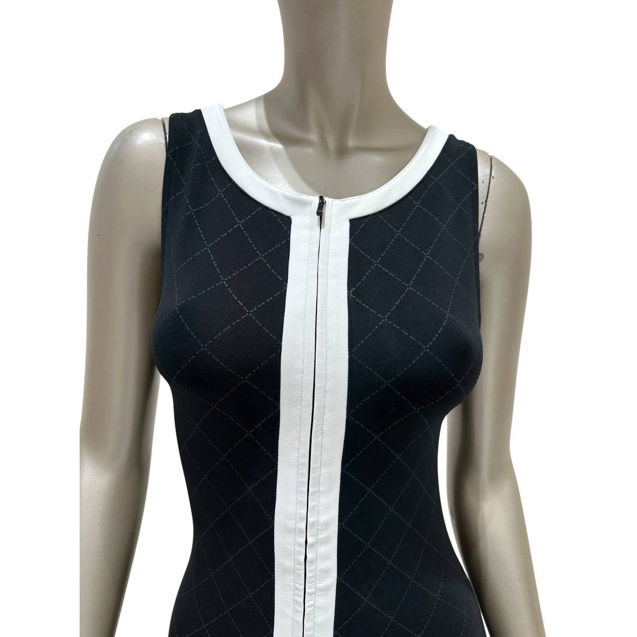 Chanel 2015 Black & Pink Colorblock One-Piece Swimsuit sz.38 Pre-owned