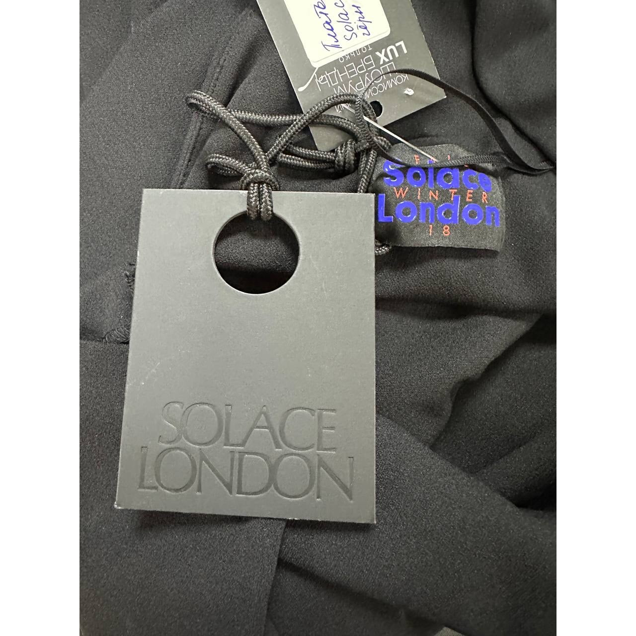 NWT Solance London Asymmetric Neckline Long Sleeves Dress Sz.34