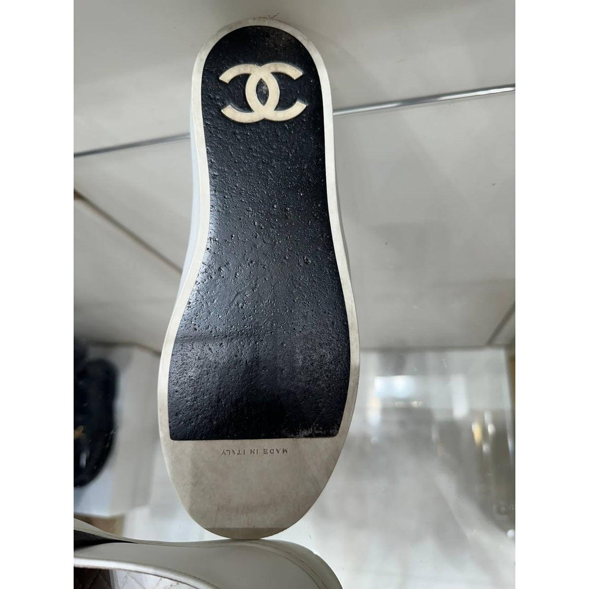 Chanel leather Slip-on flats Sz.36 Pre-owned