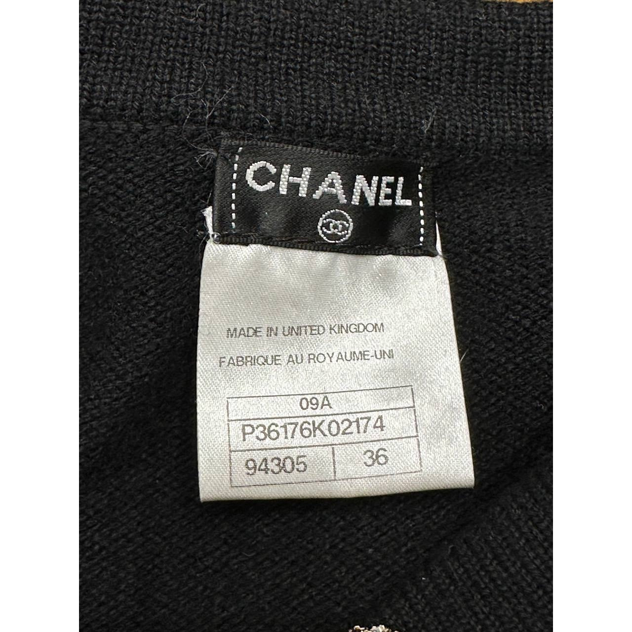 Chanel Black Cashmere Long Cardigan - FR36 Pre-owned