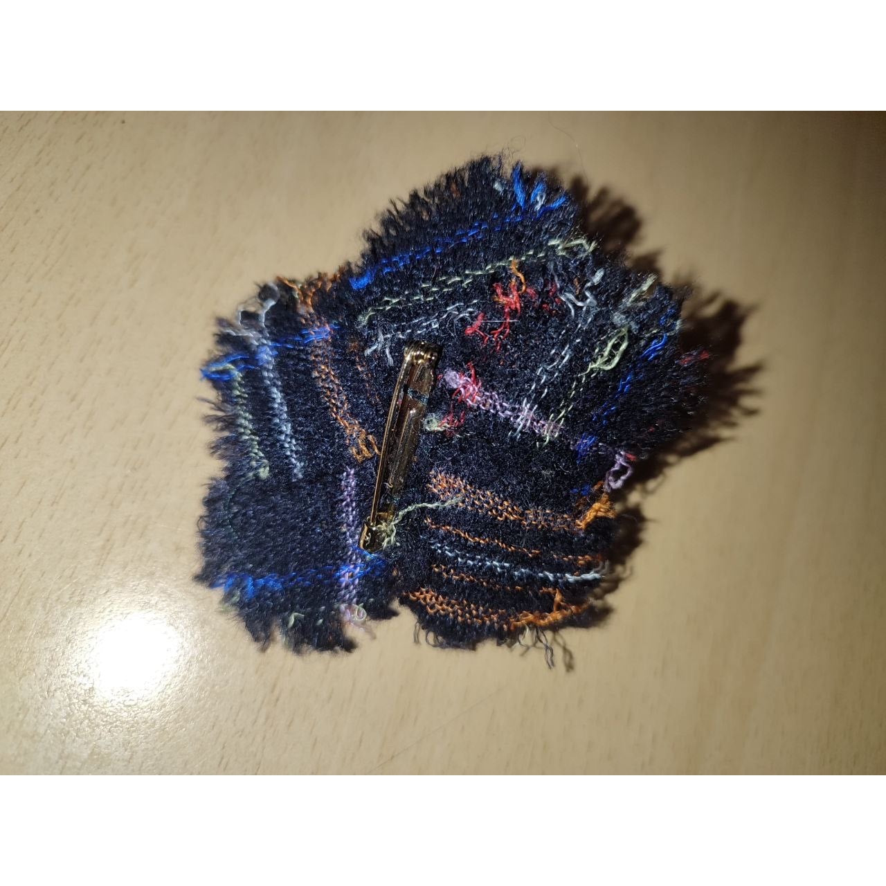 Chanel Fall 2013 RTW Raw-Edge Multicolor Brooch Pre-owned