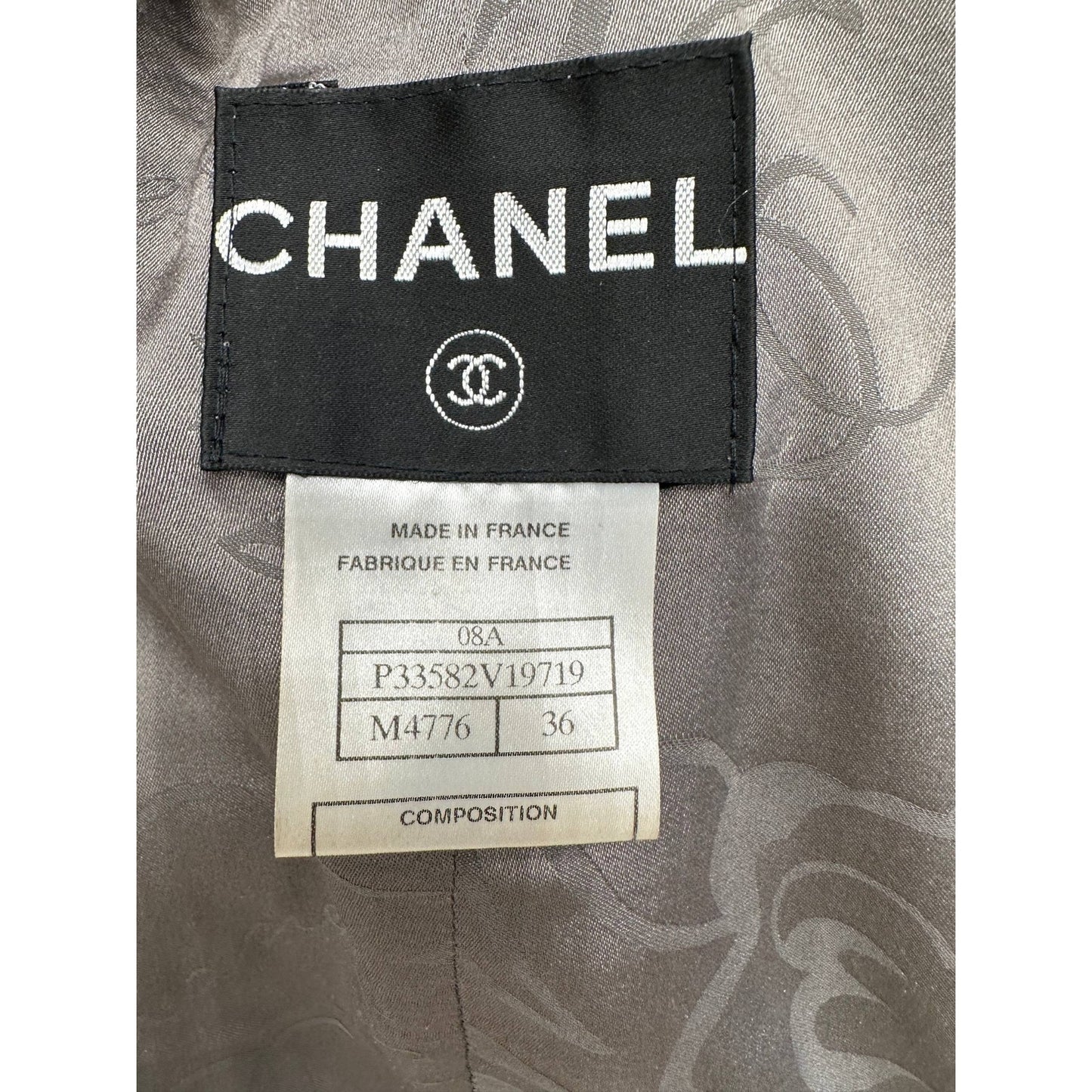 Chanel 08A Black Jacket - Structured FR 36 Pre-owned