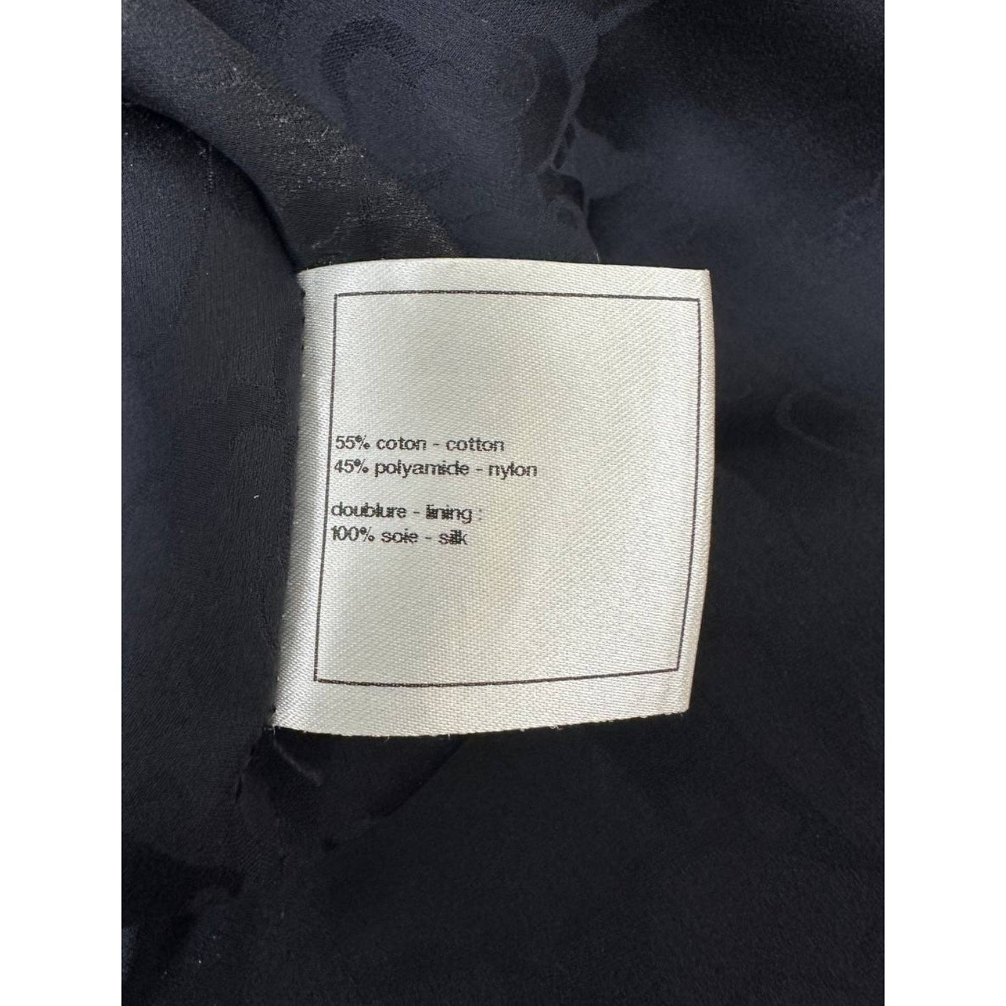 Chanel Paris Seul CC Buttons Timeless Black Tweed Jacket, Size 38 pre-owned