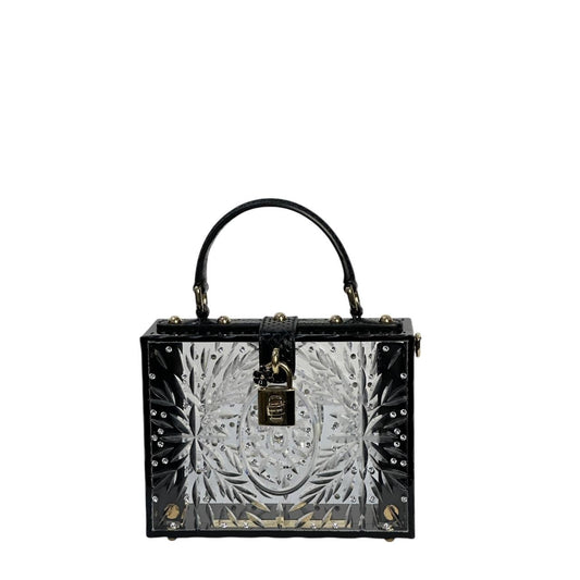 DOLCE & GABBANA Sicily Clear Plexiglass Cinderella Clutch Pre-owned