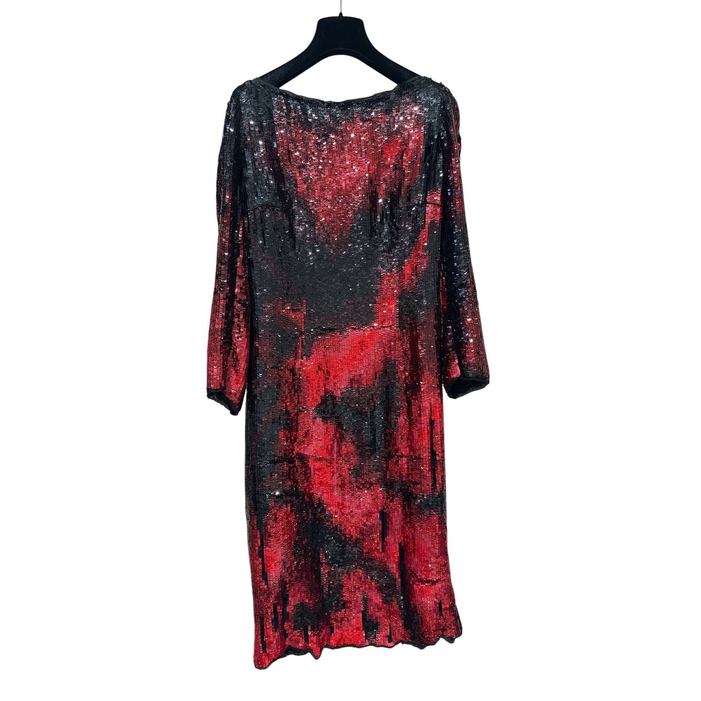 Balmain Tiger-Stripe Sequin Mini Dress - Size 38 pre-owned