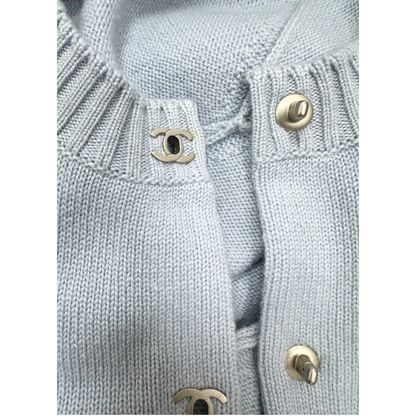 Chanel CC Turnlock Cashmere Sweater Dress - Size 40 Pre-owned