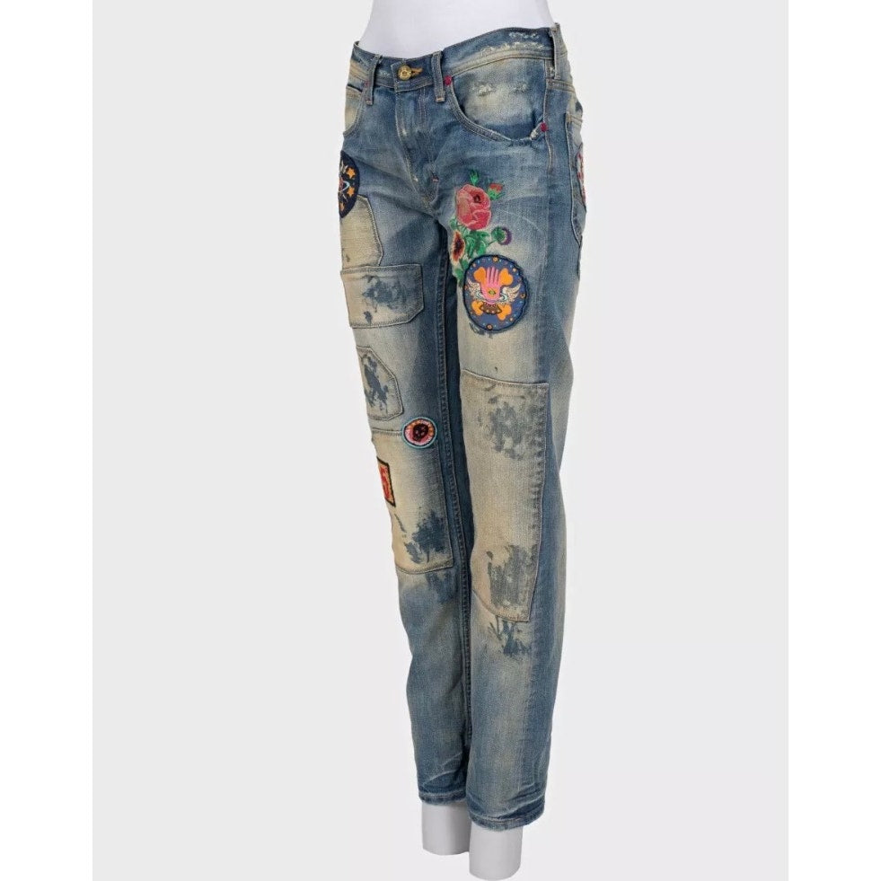 Vivienne Westwood x Lee Embroidered Straight Leg Jeans Sz.31 Pre-owned
