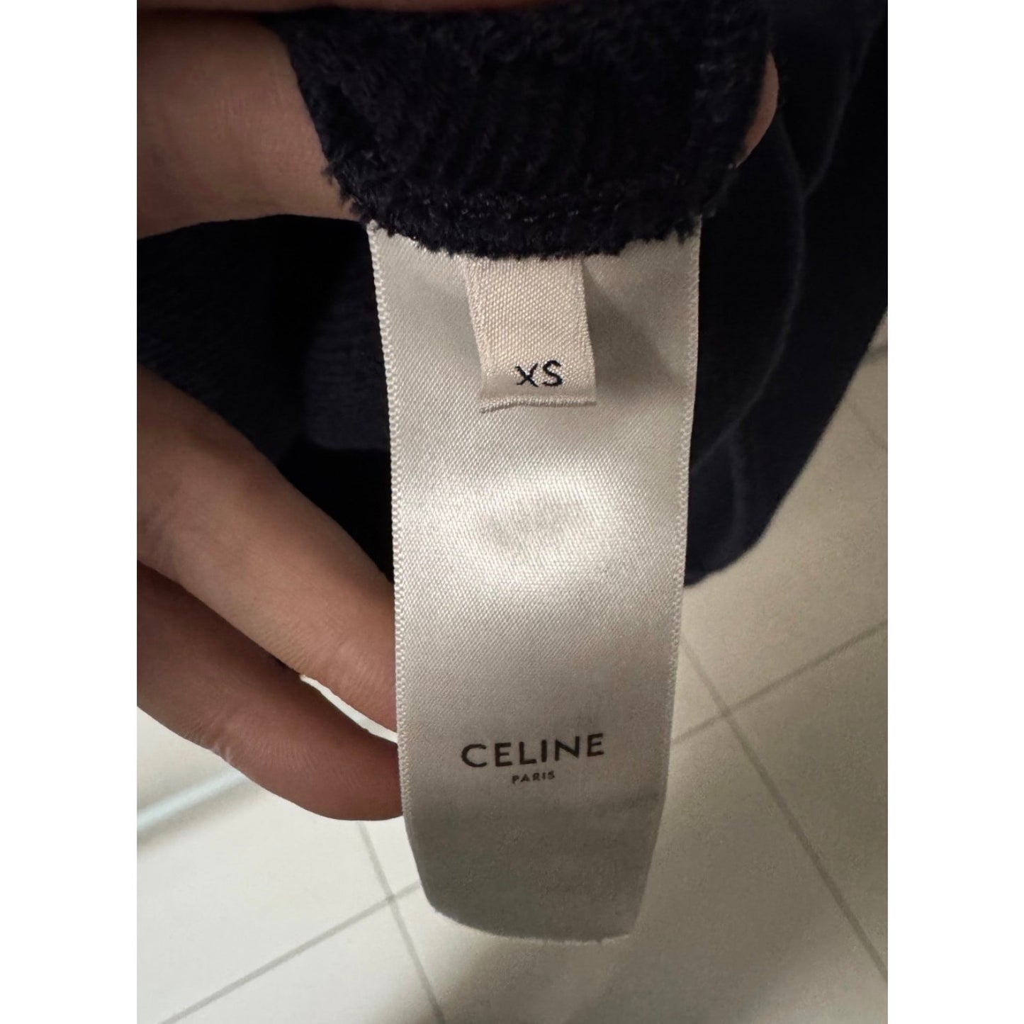 Celine Blue Cotton Cashmere Hoodie - Size XS Pre-owned