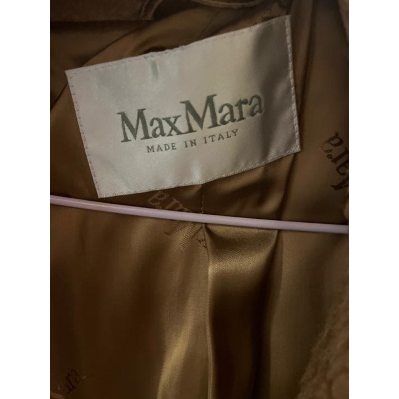 Max Mara Brown Teddy Coat - Luxurious & Warm Size L Pre-owned