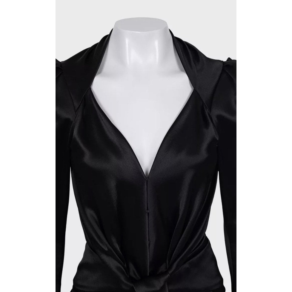 Balenciaga Black Fitted Long Sleeve Dress - FR36/S pre-owned
