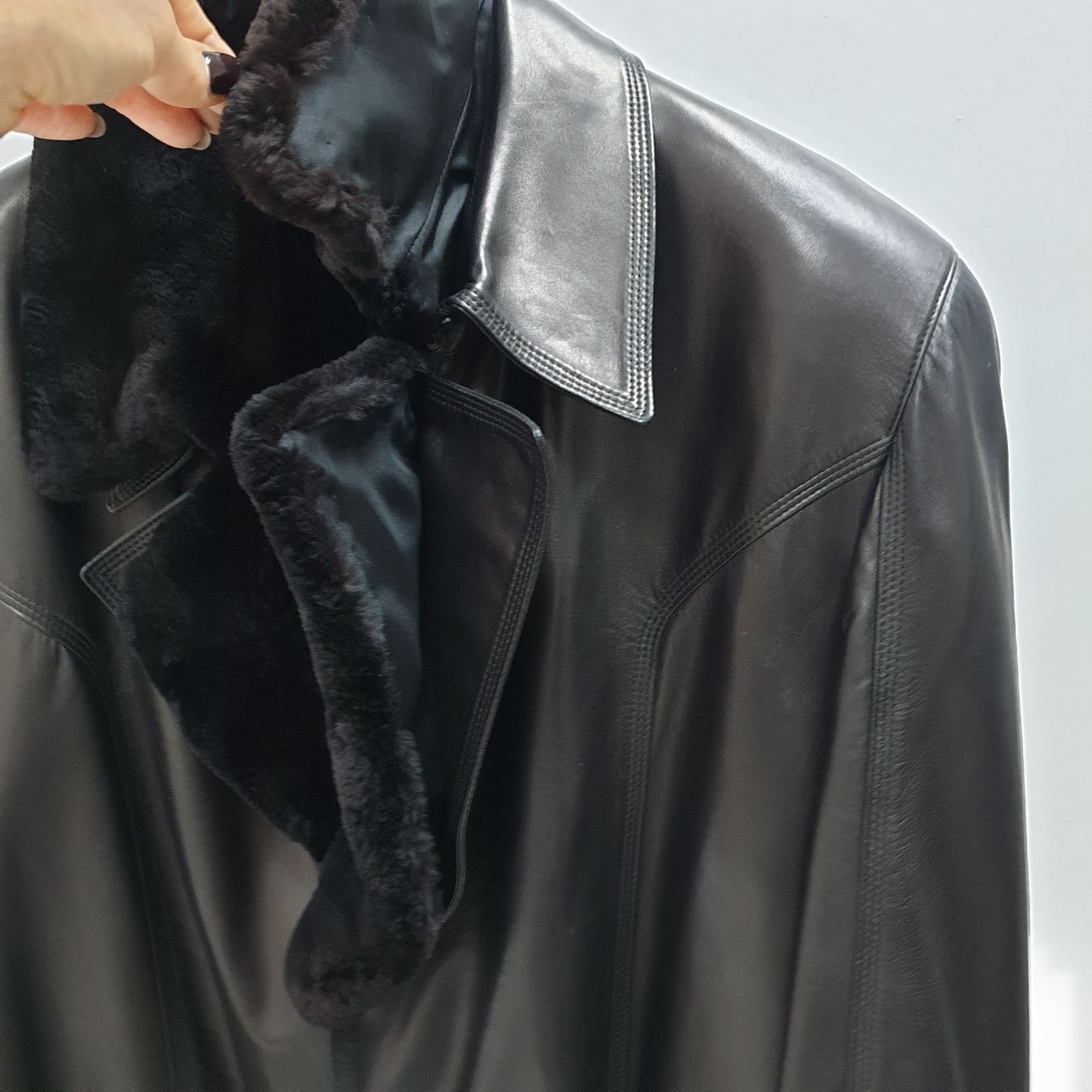 Zilli Shearling-Lined Brown Leather Coat - Size XXL / 64 Pre-owned