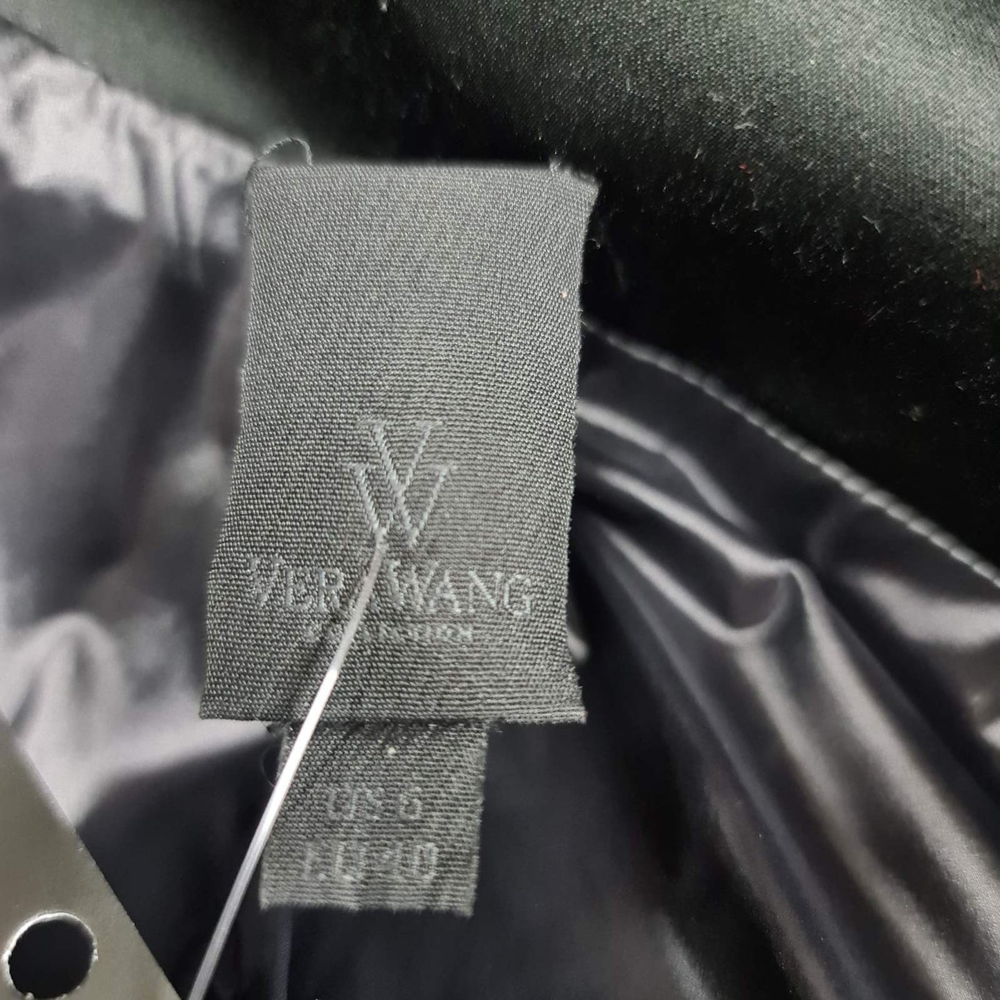 Vera Wang Pre-Fall 2014 Polyester Fur Pockets Coat Sz.40 Pre-owned