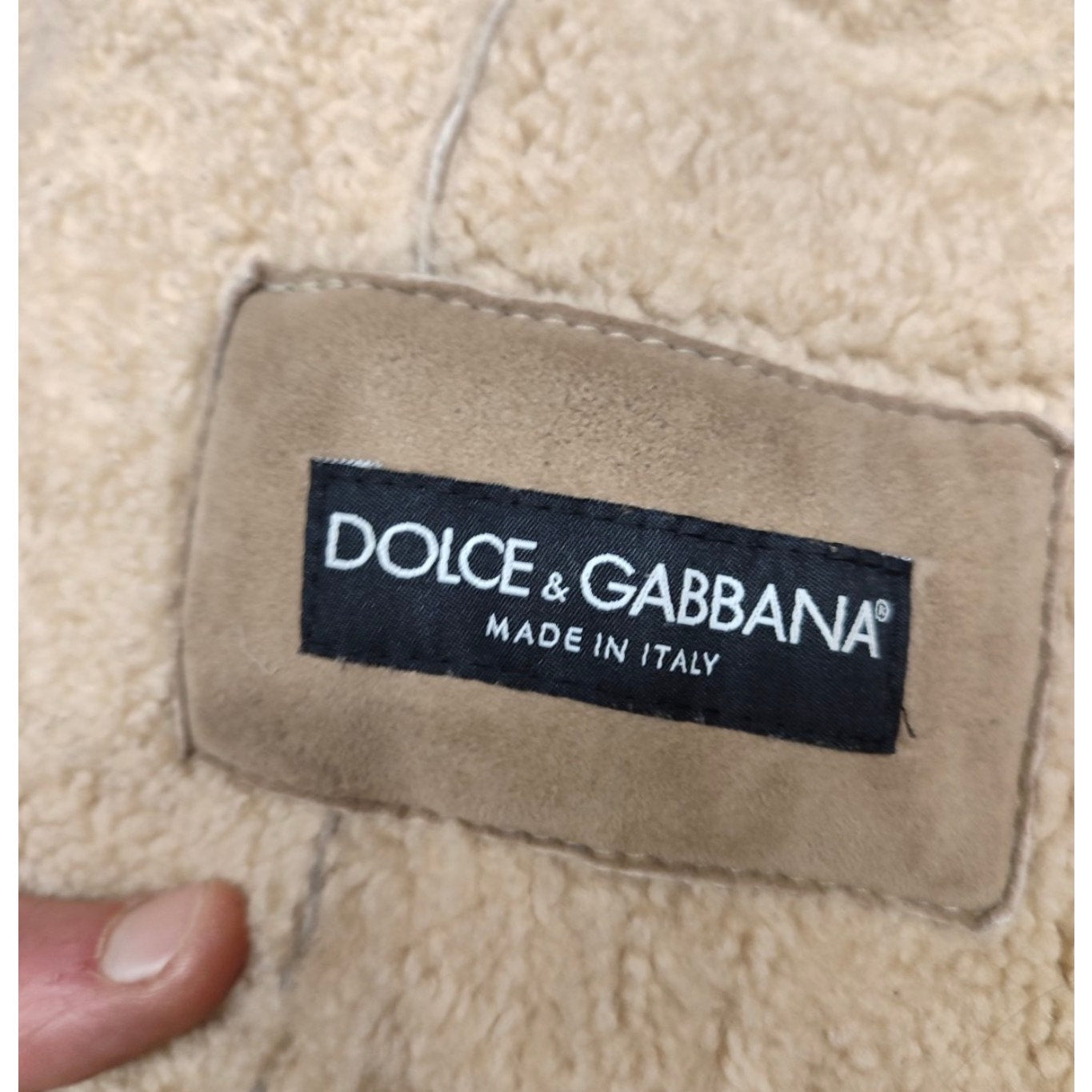 Dolce & Gabbana Brown Lambskin Shearling Coat Sz.40 (S) Pre-owned