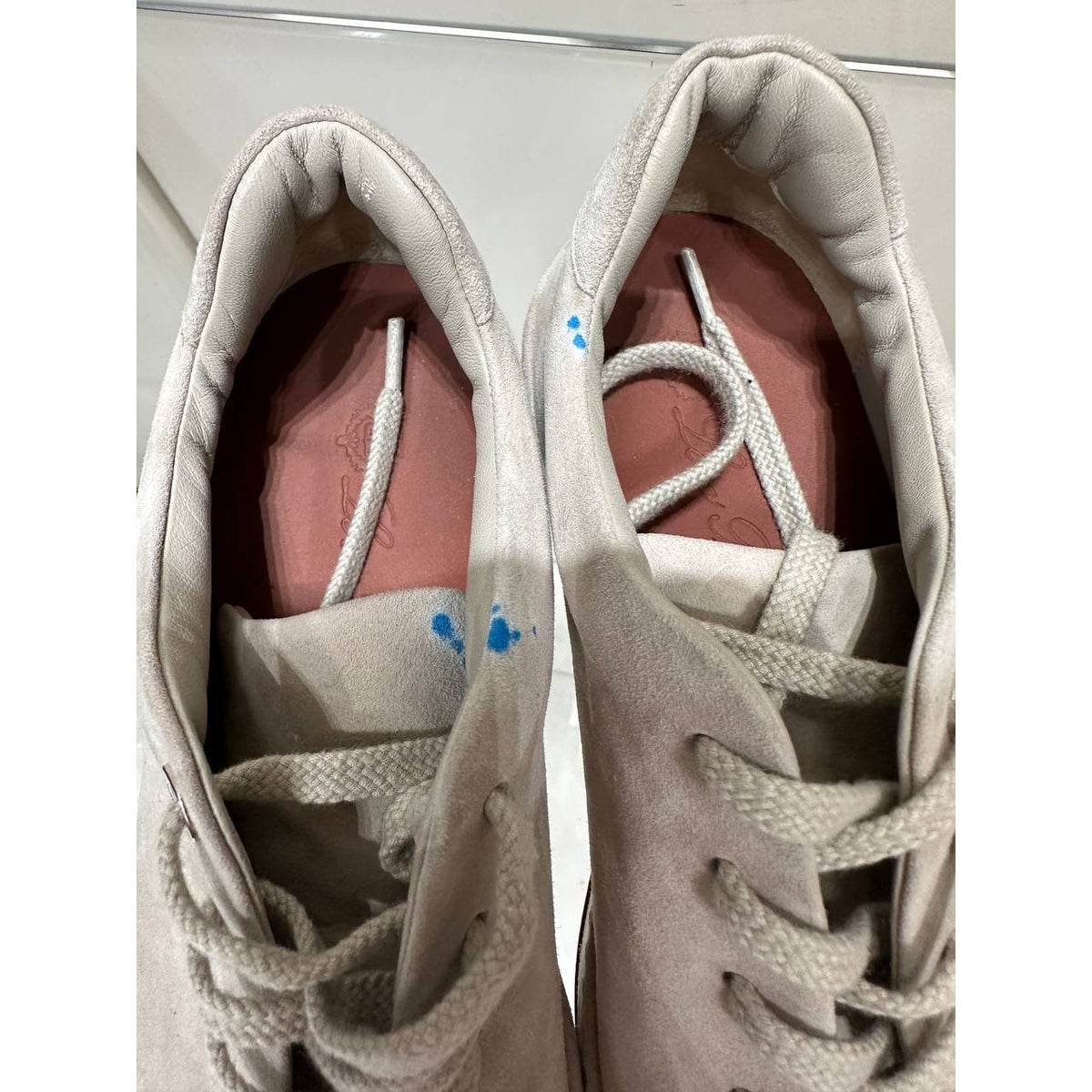 Loro Piana Tennis Walk White Suede Sneakers EU 36 Pre-owned