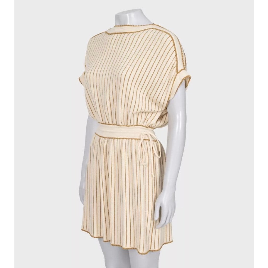 Gucci Gold Stripe Dress Size XS Pre-owned