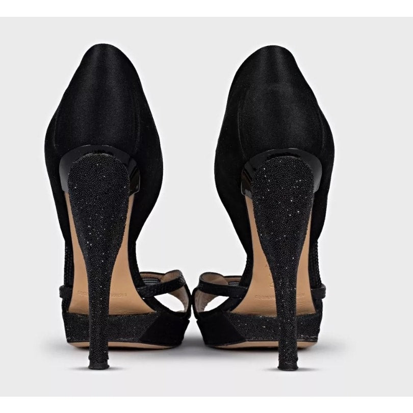 Nicholas Kirkwood Black Leather & Textile Pumps Sz.38 Pre-owned