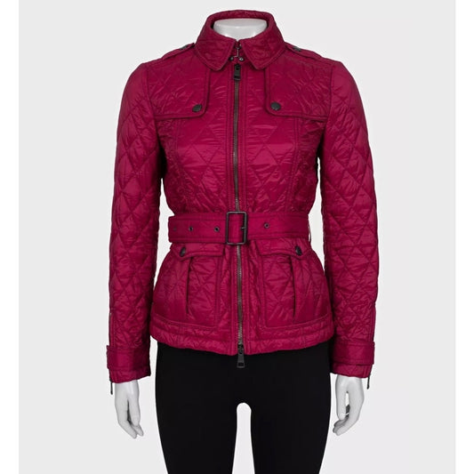 Burberry Pink Fitted Jacket - Size XS Pre-owned