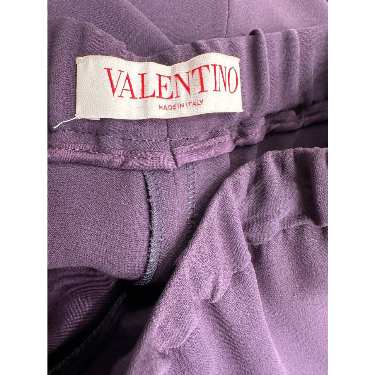 Valentino Silk Blouse Pants Set Suit - Women's Sz 40/42 Pre-owned