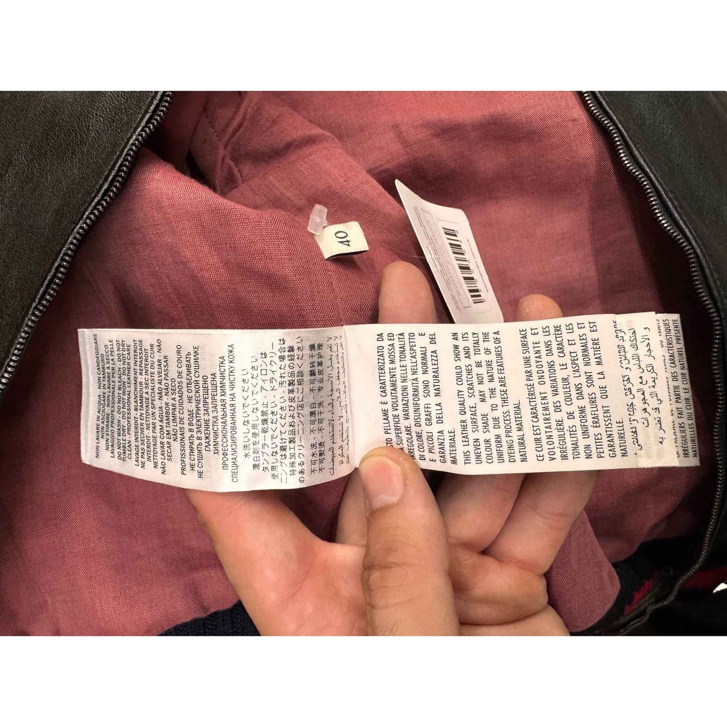 Gucci Dragonfly Embroidered Leather Bomber Jacket - IT40/S Pre-owned