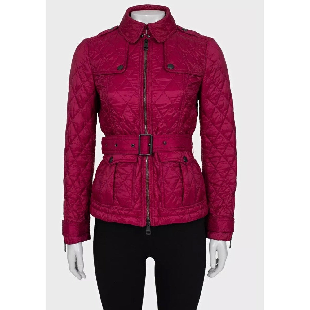 Burberry Brit Pink Fitted Jacket - Size XS  pre-owned