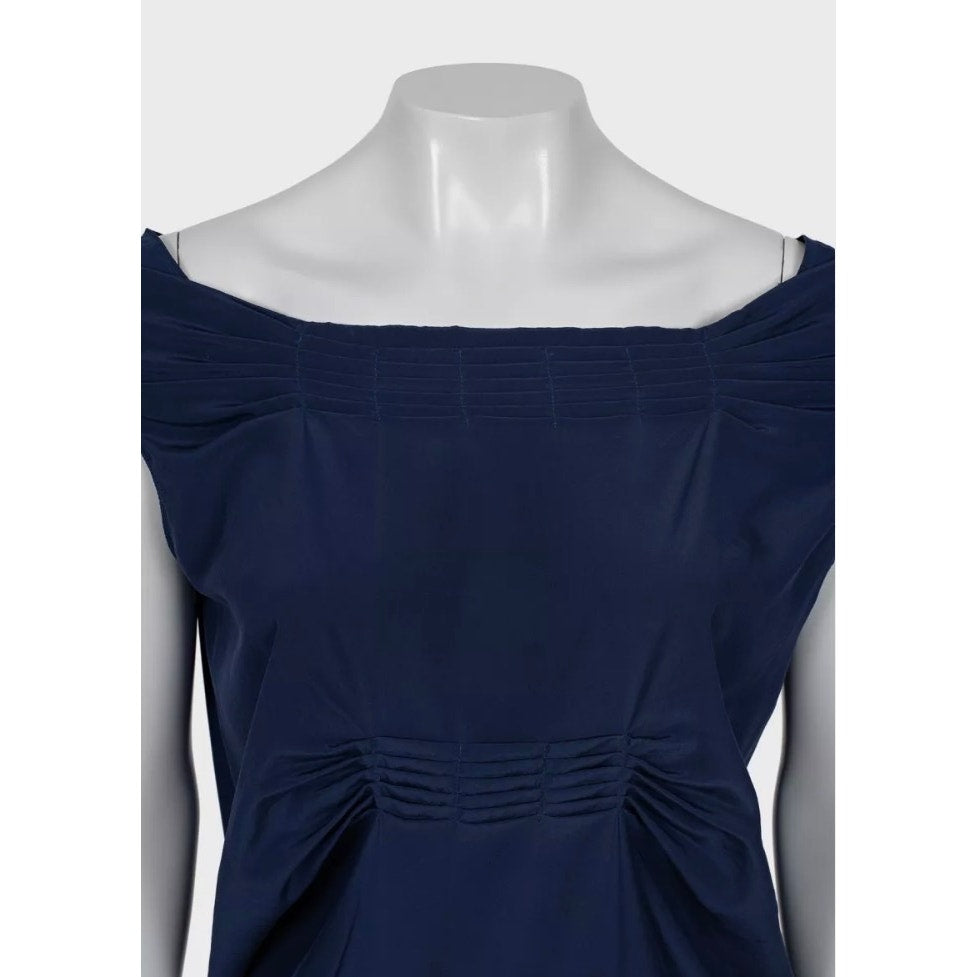 Saint Laurent Blue Straight Loose Fit Dress - XL Pre-owned