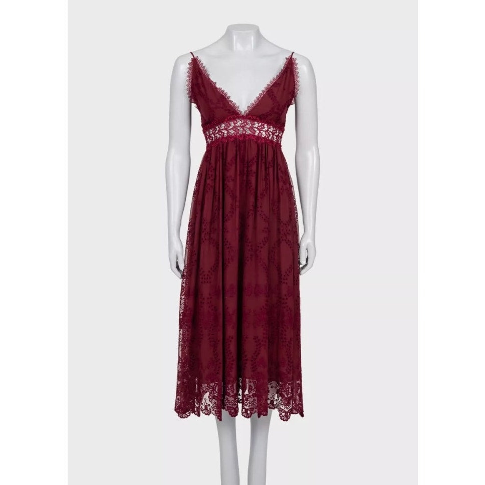 NWOT Zimmermann Silk Lace Trim Sundress Slip Dress Size US 0 XXS Pre-owned