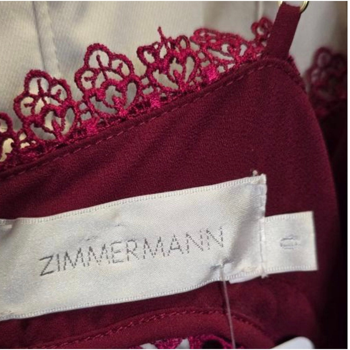 NWOT Zimmermann Silk Lace Trim Sundress Slip Dress Size US 0 XXS Pre-owned