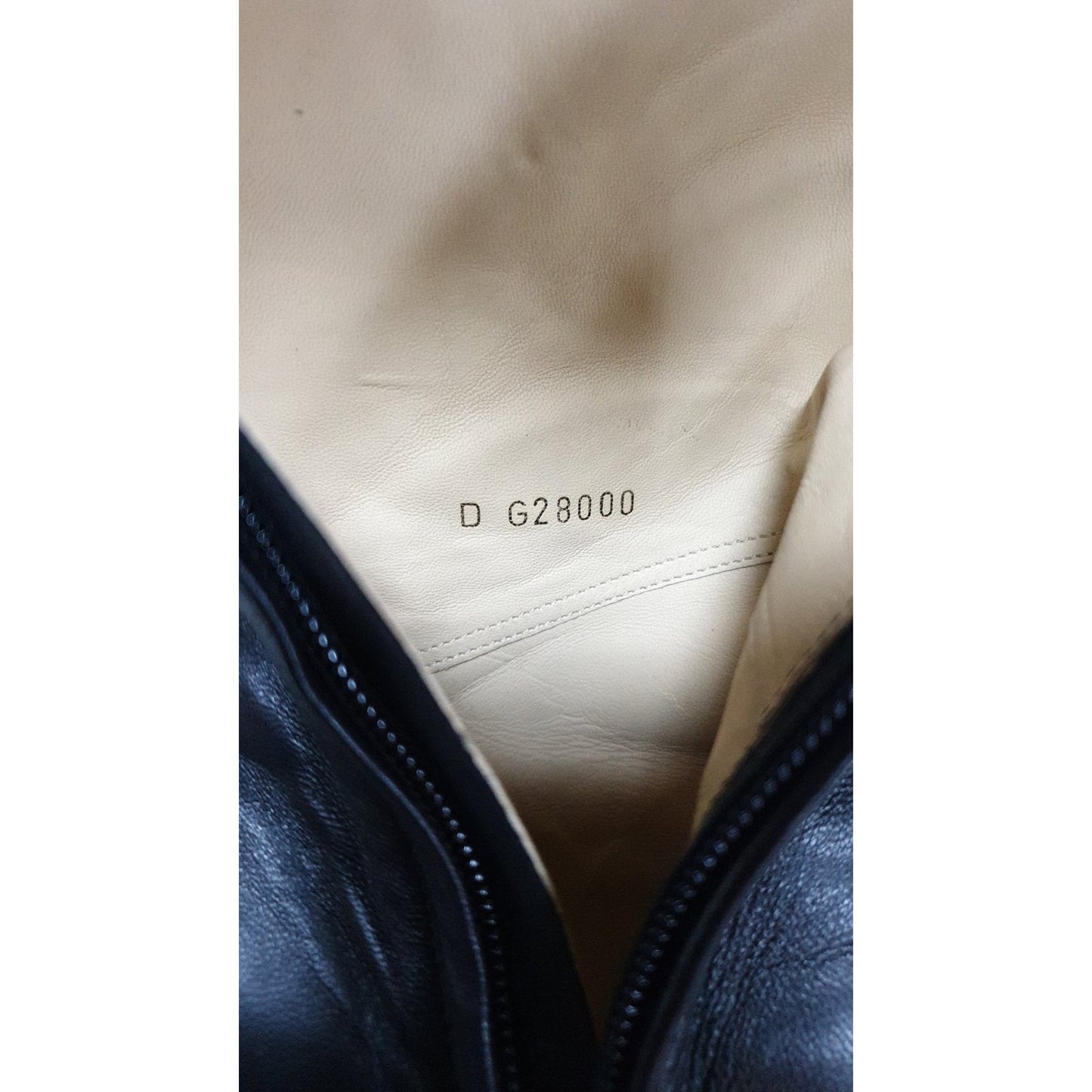 CHANEL Black Lambskin  Iconic Style Mid-Boots Sz.36 Pre-owned