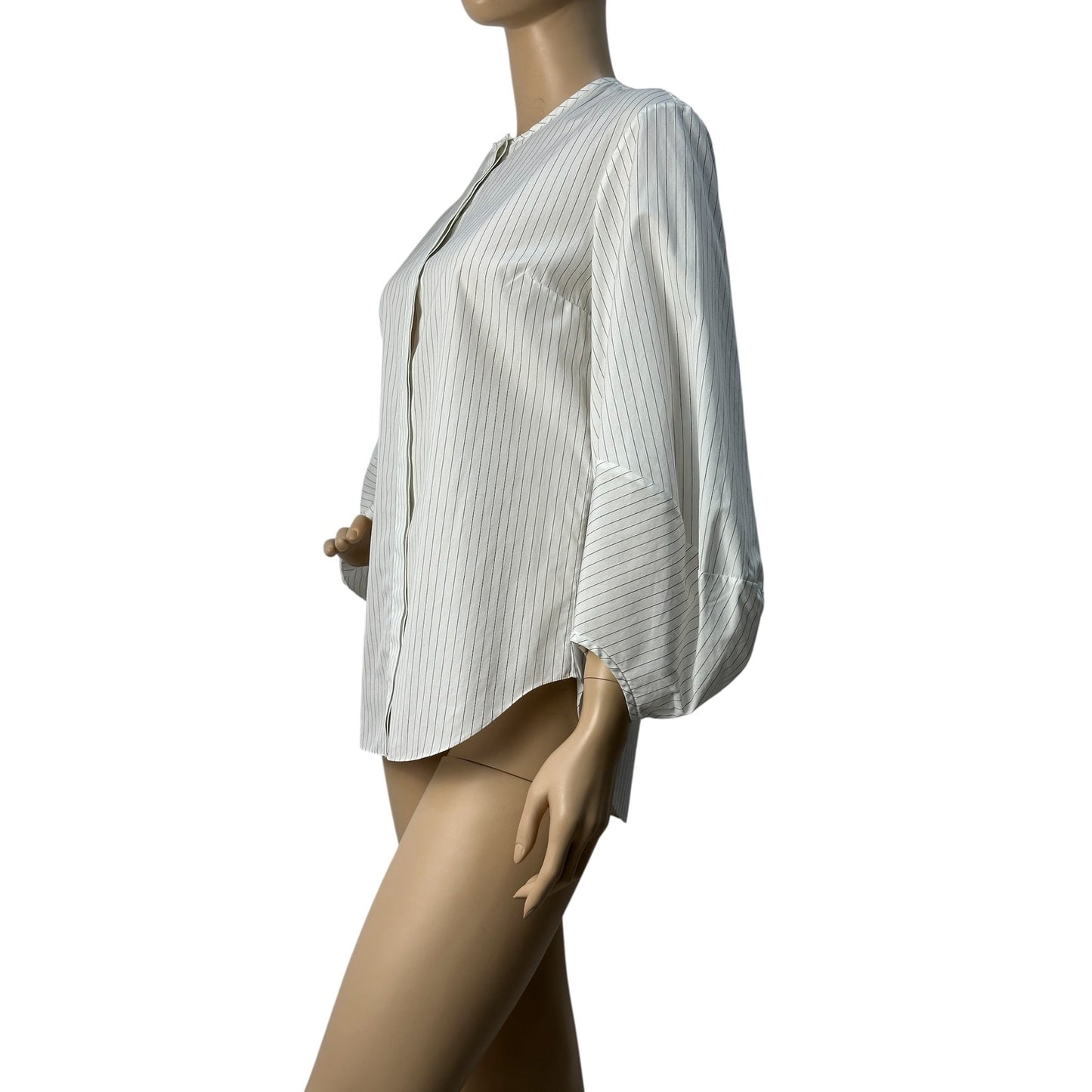 Christian Dior Striped Voluminous Sleeves Shirt Sz.36 Pre-owned