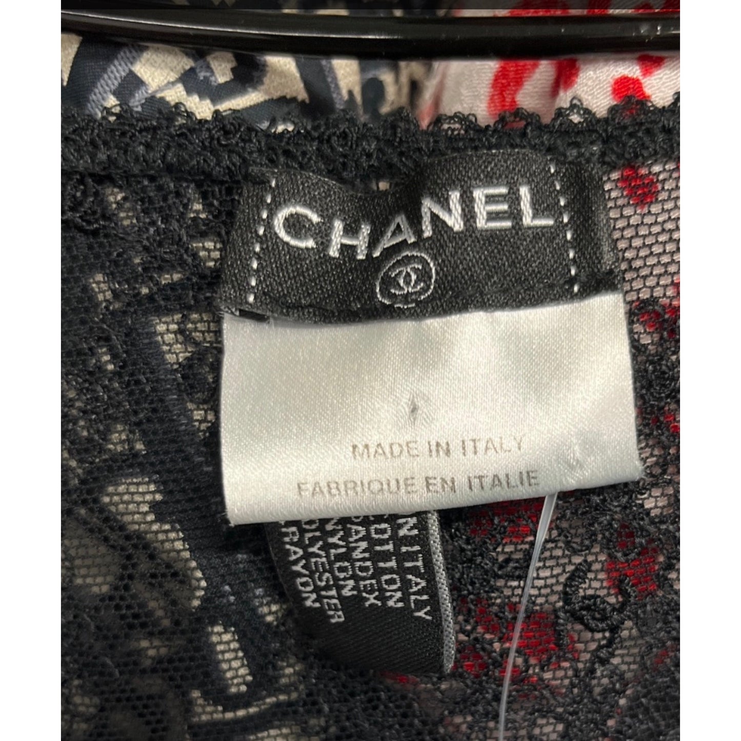 Chanel Elegant Black Lace Top with Bow - Size S / FR36 Pre-owned