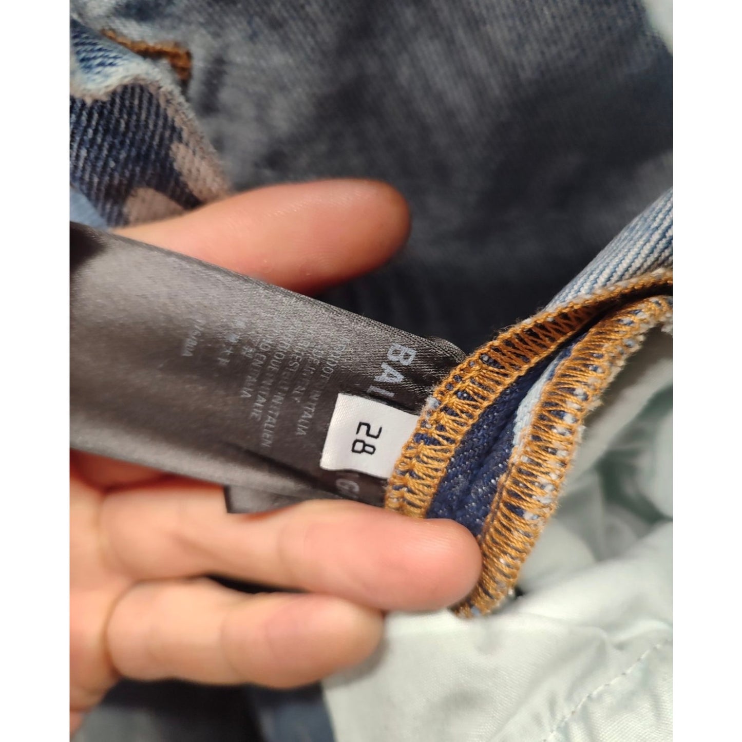 Balenciaga Cropped Jeans Signature Print W28/M pre-owned