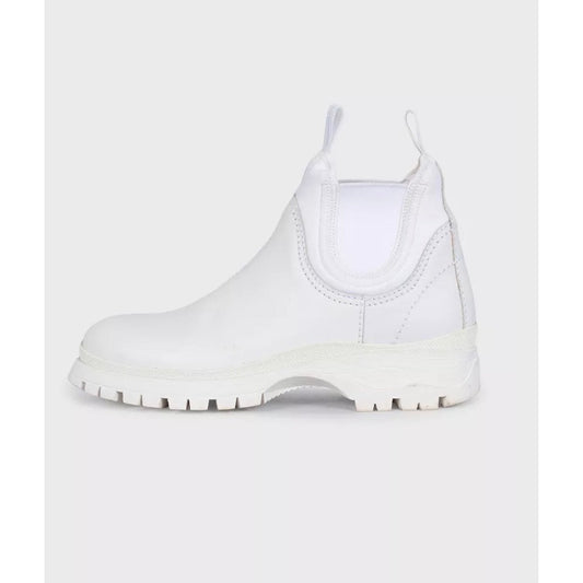 Prada White Leather & Textile Boots - EU 39 Pre-owned
