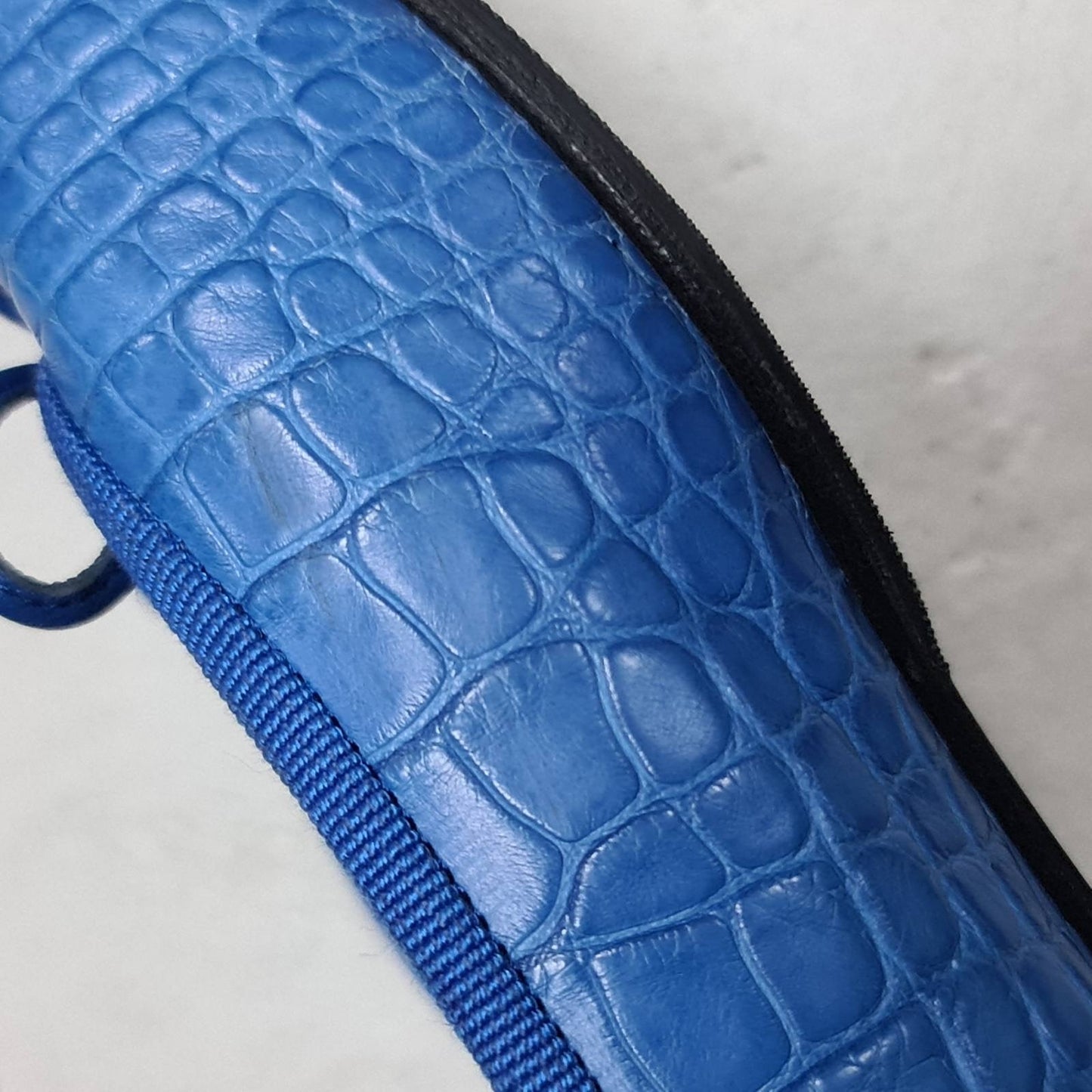 CHANEL Blue Alligator CC Ballerina Flats  Sz. 40.5 Pre-owned