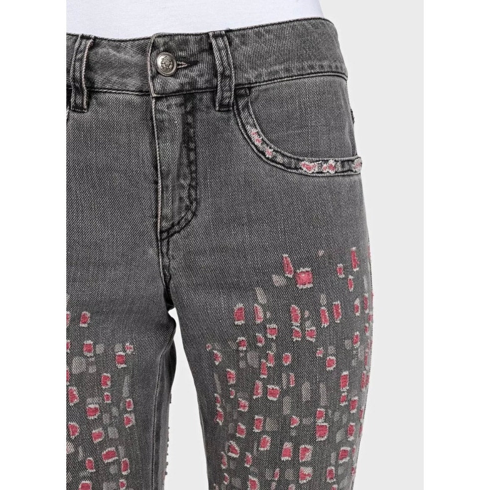 Chanel Gray Skinny Fit Jeans Sz.36 Pre-owned