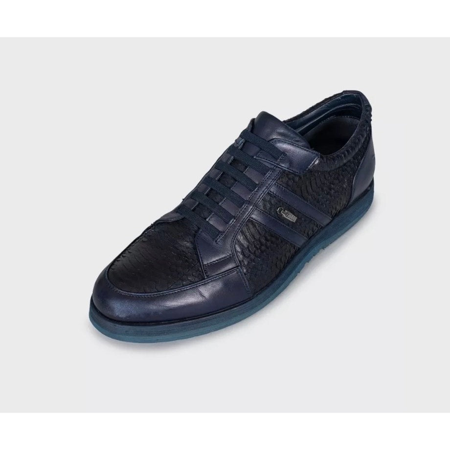 Zilli Blue Lambskin Leather  Sneakers  EU43.5 Pre-owned