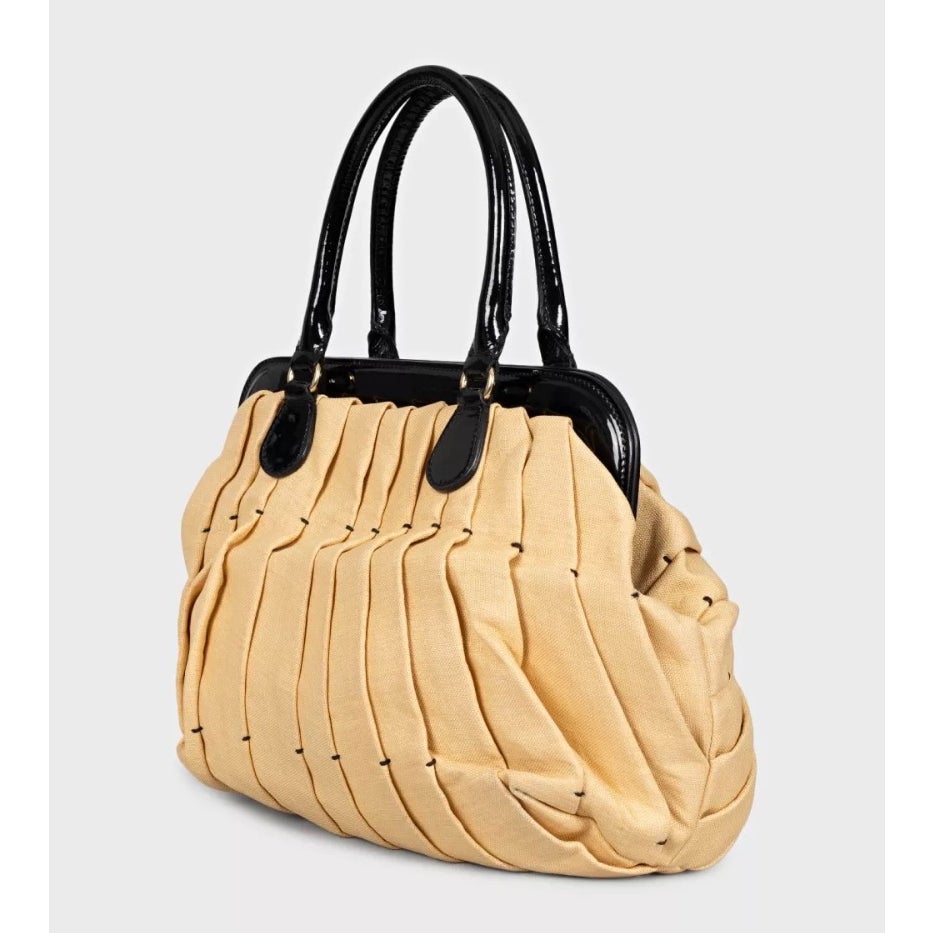 Valentino Yellow Patent Handle Tote Bag  Pre-owned