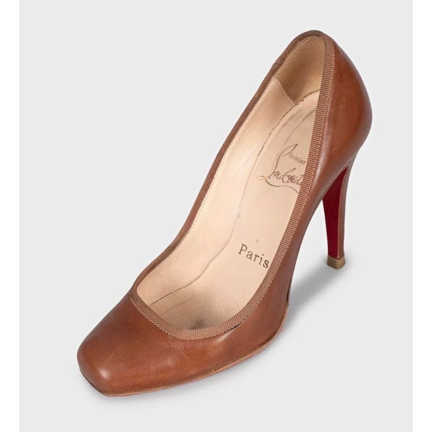 Christian Louboutin Brown Leather Pumps 35.5 pre-owned