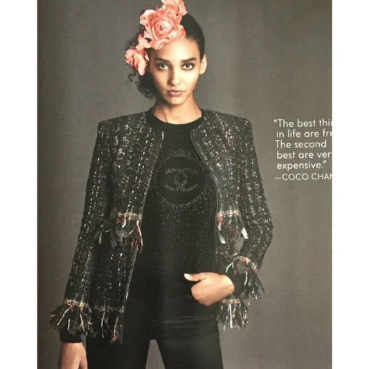 CHANEL 17A Paris-Cosmopolite Tweed Jacket Sz.38 Pre-owned