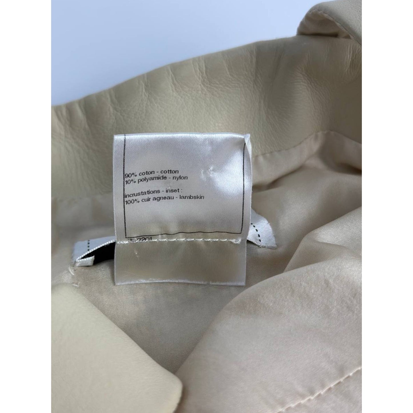 Chanel Spring 2010 Beige Tweed Leather Parts Dress Sz.38 Pre-Owned