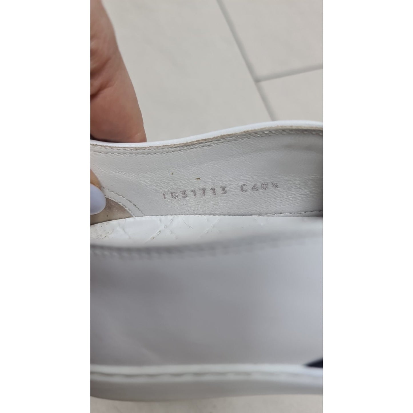 Chanel Slip-on leather flats Sz.40,5