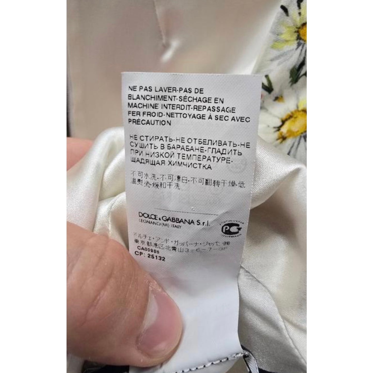 Dolce & Gabbana White Floral Sheath Dress IT 42 Pre-owned