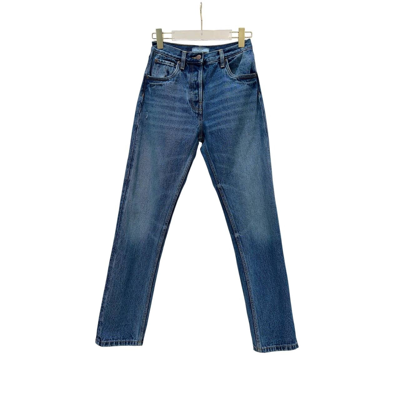 Prada Wide-Leg Denim Jeans Sz. 25 Pre-owne