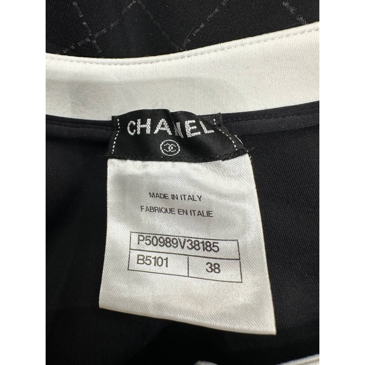 Chanel 2015 Black & Pink Colorblock One-Piece Swimsuit sz.38 Pre-owned