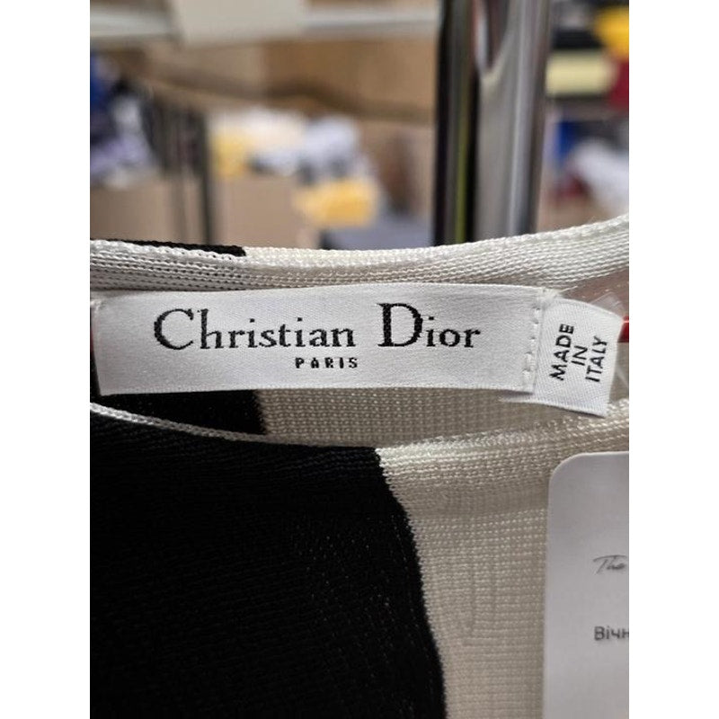Christian Dior Viscose Asymmetric Hem T-Shirt Top IT 42 M Pre-owned